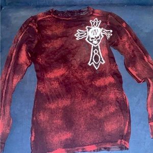 RARE REVERSIBLE AFFLICTION LONG SLEEVE TEE